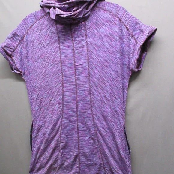 Title Nine Sweater Women Medium Zip Pocket Golf Active Workout Gym Hooded Top - Picture 9 of 12